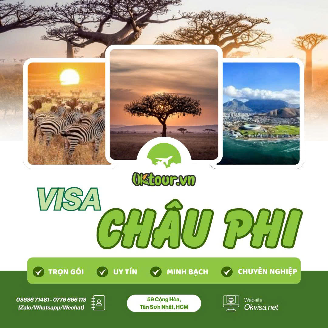 Chi phí Visa Châu Phi - Cập nhật bảng Giá Dịch Vụ Mới Nhất