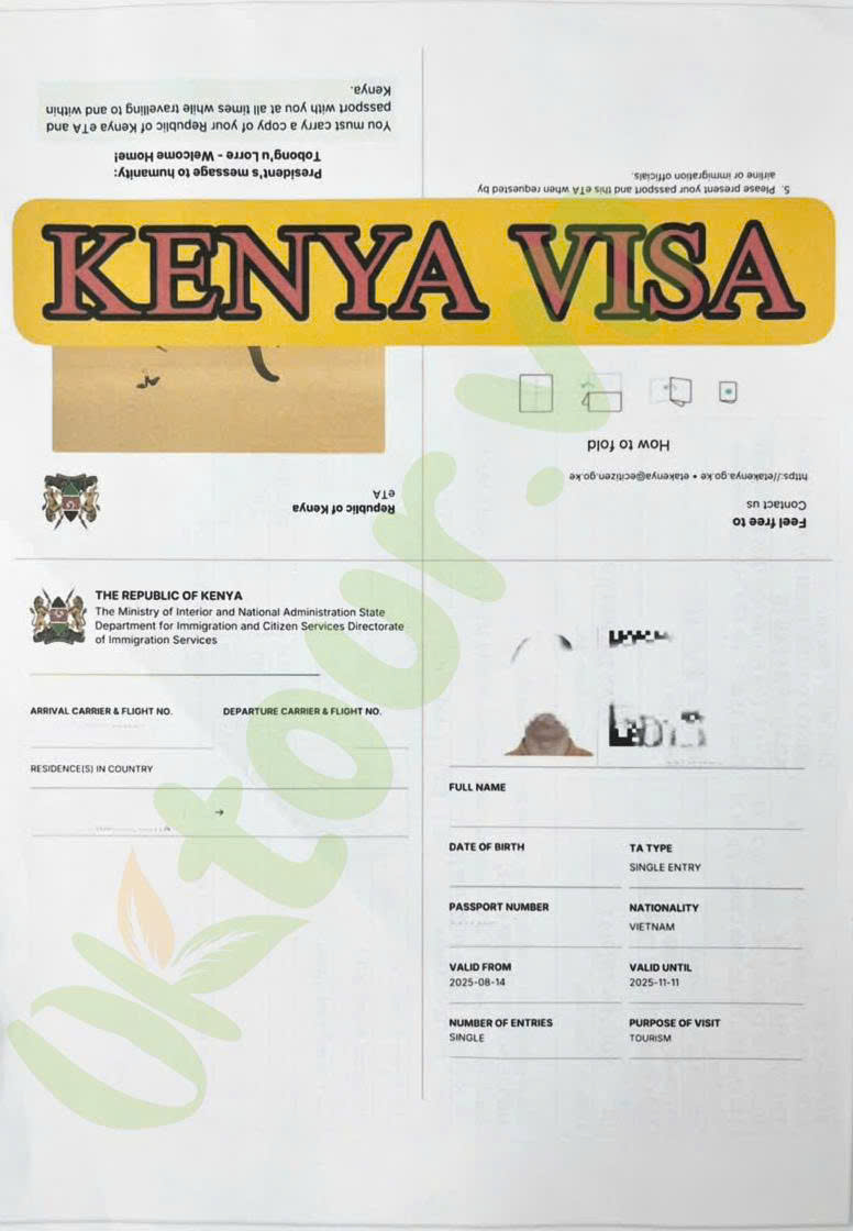 Dịch vụ visa Kenya