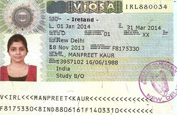 Hồ sơ xin visa Ireland