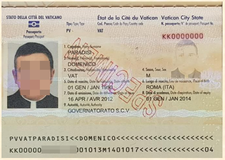 Hồ sơ xin visa Vatican