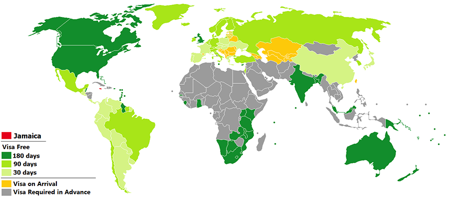 Dịch vụ visa đi Jamaica