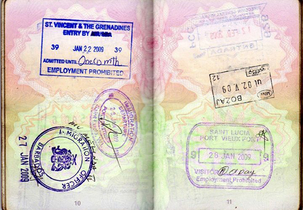 Hồ sơ xin visa ​​Saint Lucia