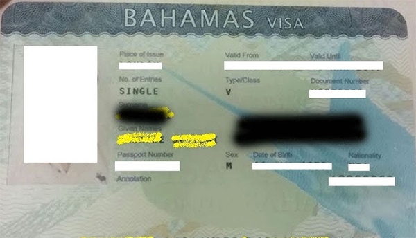 Hồ sơ xin visa Bahamas