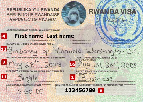 Visa Rwanda – Dịch vụ xin visa đi Rwanda nhanh chóng, uy tín