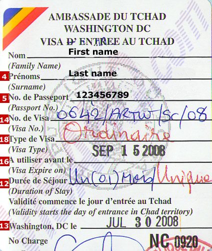 Visa Tchad – Dịch vụ xin visa đi Tchad ( Chad ) nhanh chóng, uy tín